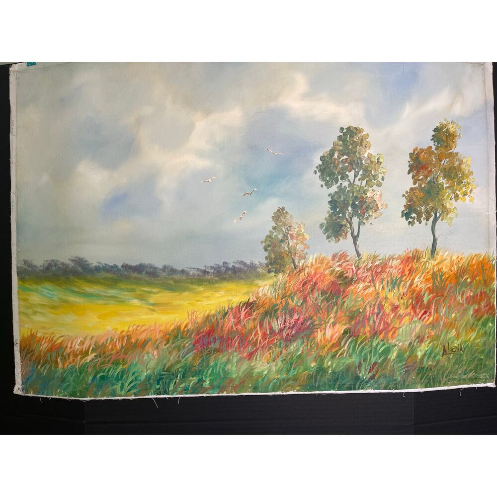 “Freedom to Be” Original Signed Canvas Lithograph Alain